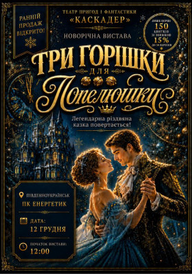 Новорічна музична вистава «Три горішки для Попелюшки»