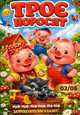 Казка «Троє поросят»