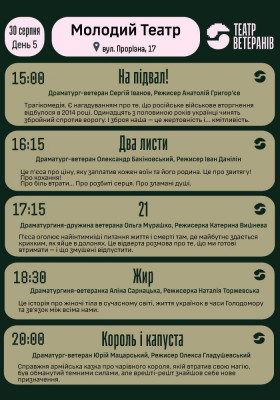 Другий фестиваль перших п`єс. День 5