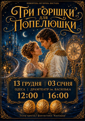 Новорічна музична вистава «Три горішки для Попелюшки»