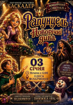 Чарівна музична вистава «Рапунцель. Новорічні дива»